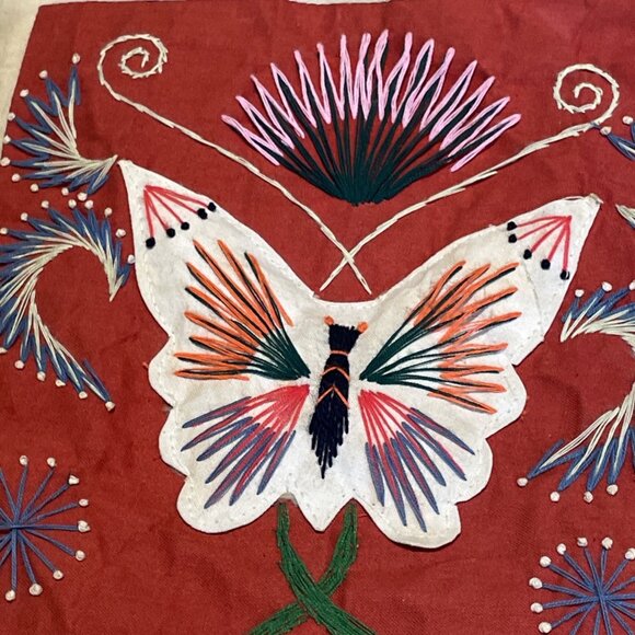 Vtg Bai Jia Bei Chinese Quilt Wall Hanging One Hundred Families Double Sided 3D - Picture 7 of 16